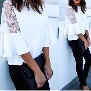 White Lace Blouse